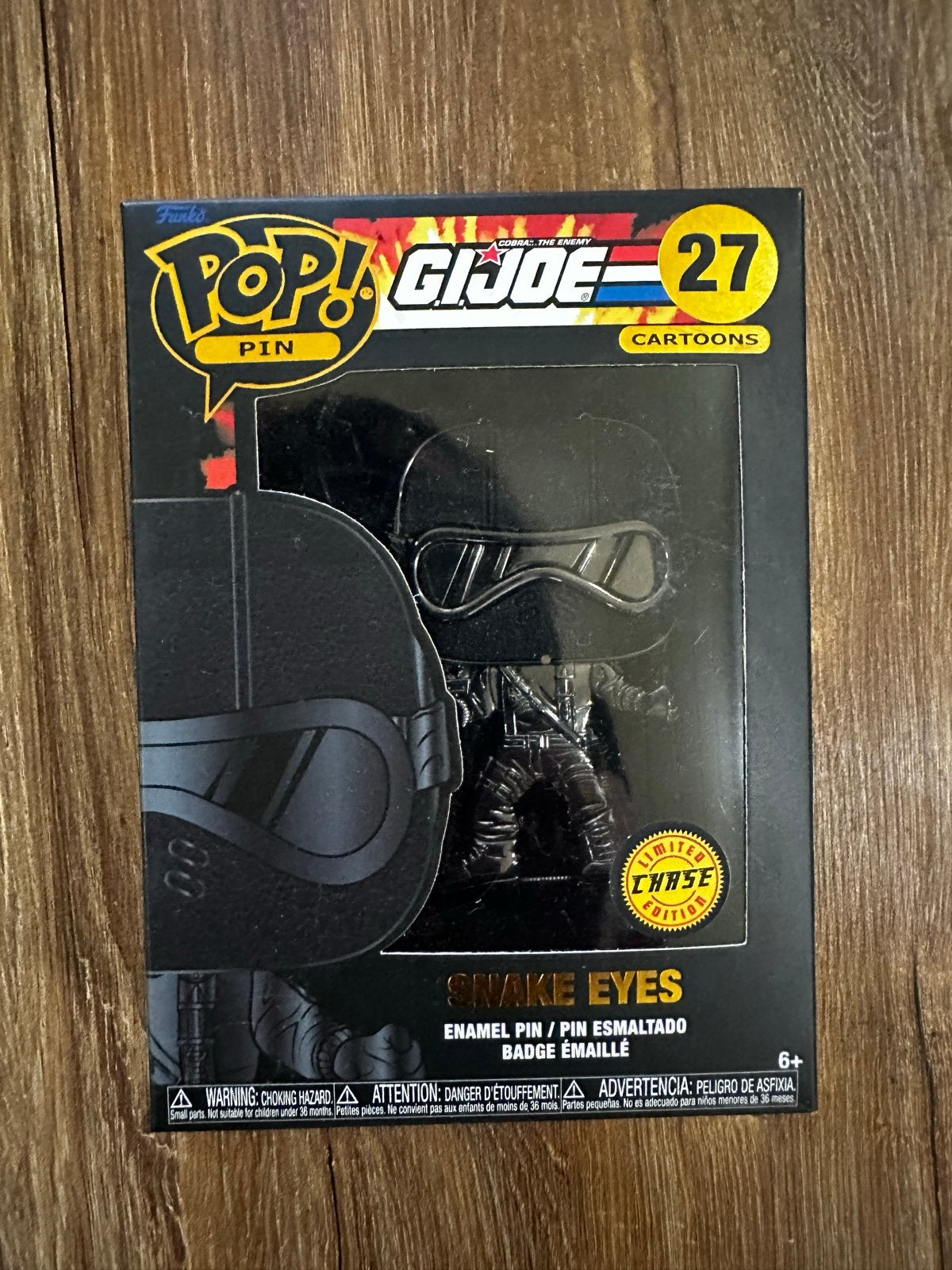 Funko Pop! G.I. Joe Pin Snake Eyes Limited Chase Edition, Verzamelen, Poppetjes en Figuurtjes, Ophalen of Verzenden, Nieuw