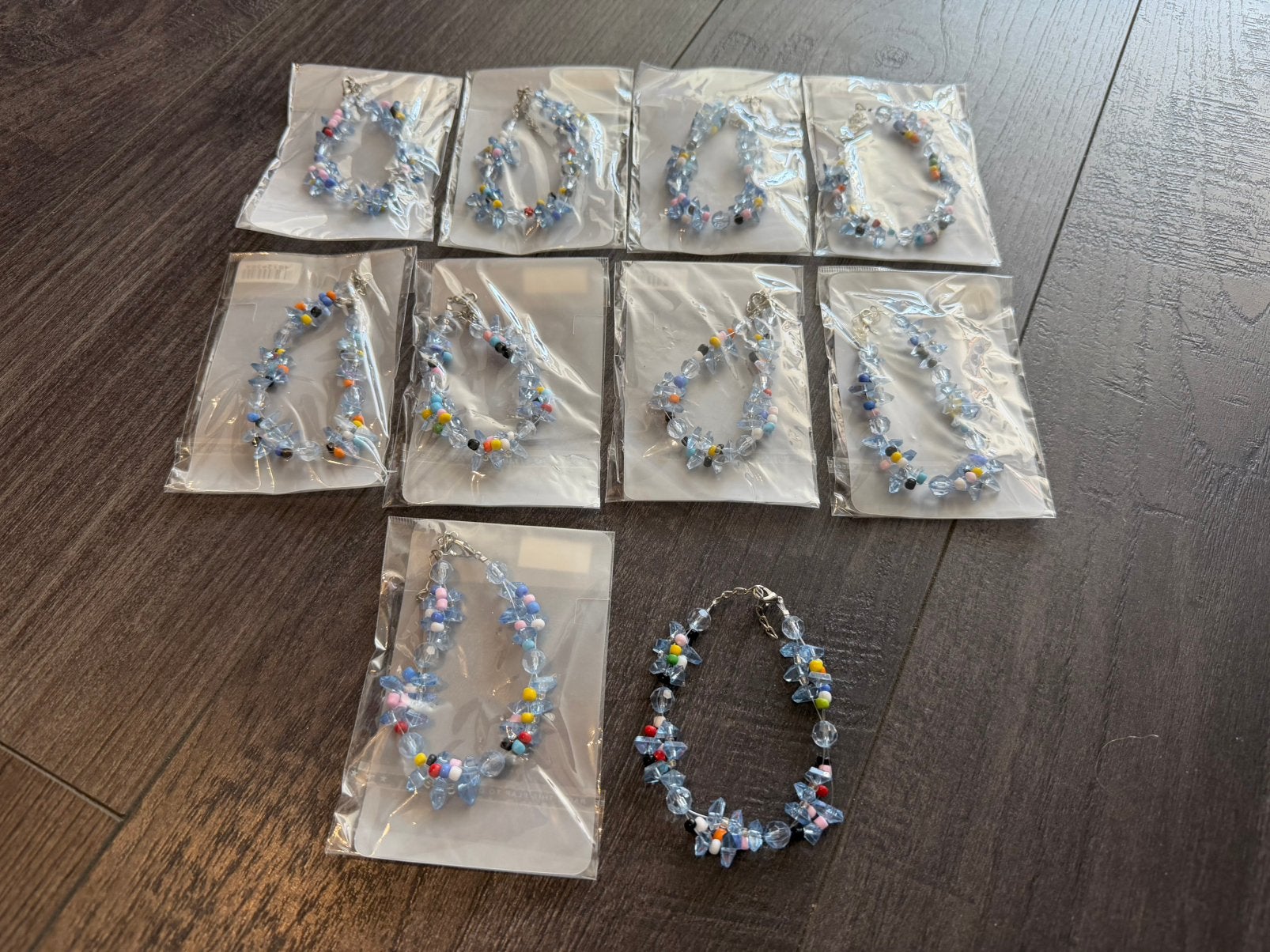 Partij 10 stuks mooie armbandjes 22/1, Verzenden, Nieuw, Overige kleuren