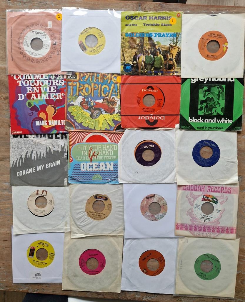 Partij singles (66 stuks), Ophalen of Verzenden, Gebruikt, Pop