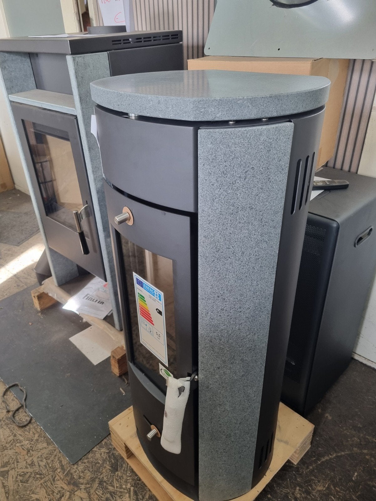 Nieuwe Speksteenkachel 5.5 kW - Accente Alaska 2.0, Huis en Inrichting, Ophalen, Vrijstaand, Hout, Nieuw