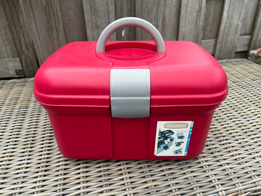 Curver Knutselbox Rood - Handige Opbergdoos, Gebruikt, Overige thema's, Gereedschap of Toebehoren, Ophalen of Verzenden