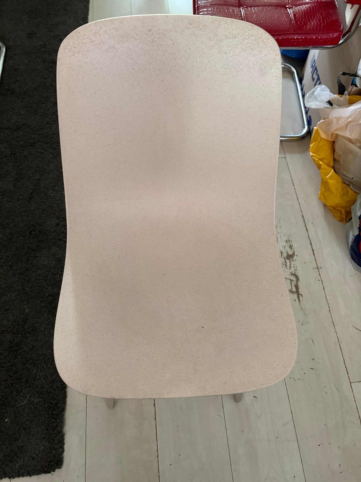 White desk chair ikea, Ophalen, Minder dan 45 cm, Kunststof, Gebruikt