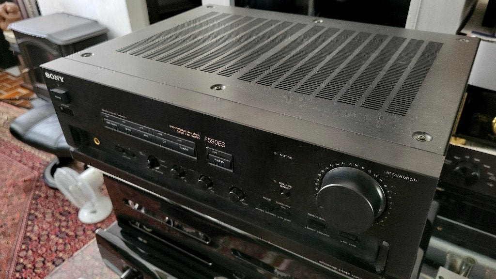 ES serie SONY Spontaneous Twin Drive TA-F590-ES High End, Ophalen, Zo goed als nieuw, Sony, 120 watt of meer