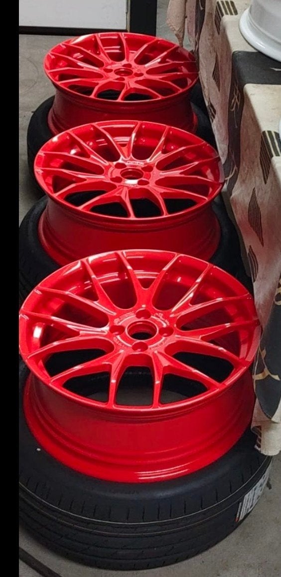 Breyton GTS-R 18 inch velgen 4x100 met Hankook Ventus Evo 3, Auto-onderdelen, Banden en Velgen, Ophalen, 18 inch, 215 mm, Personenwagen