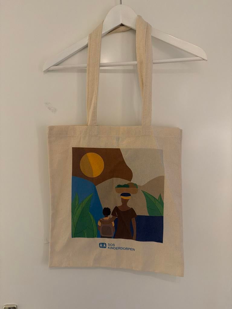 SOS Kinderdorpen shopper bag, Ophalen of Verzenden, Nieuw, Beige, Shopper