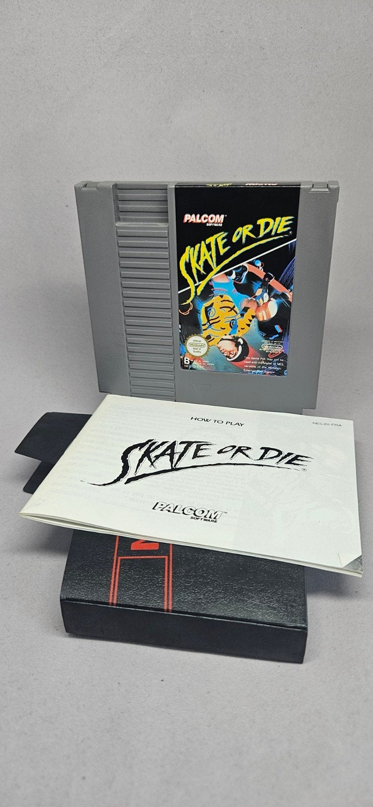 Skate or Die! NES Game met handleiding en hoesje, Spelcomputers en Games, Games | Nintendo NES, Gebruikt, 1 speler, Ophalen of Verzenden