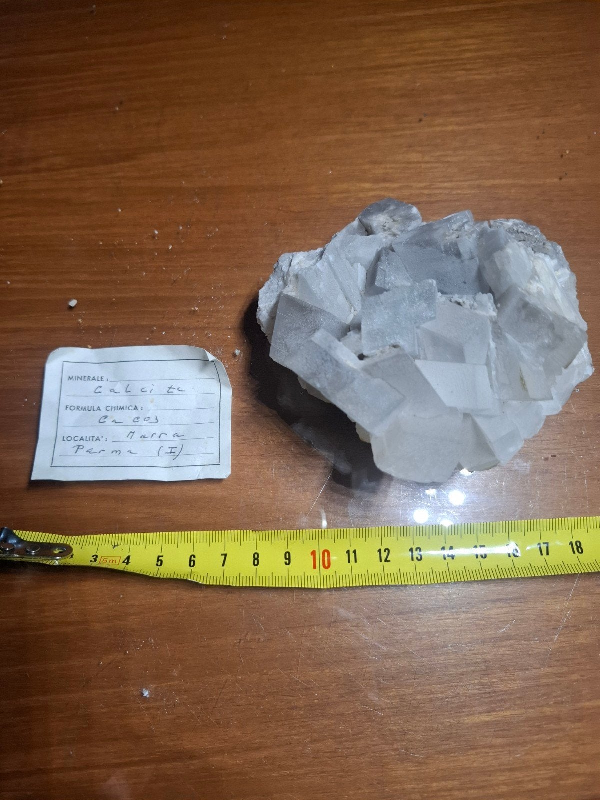 Prachtig Calciet Mineraal uit Parma, Italië, Ophalen of Verzenden
