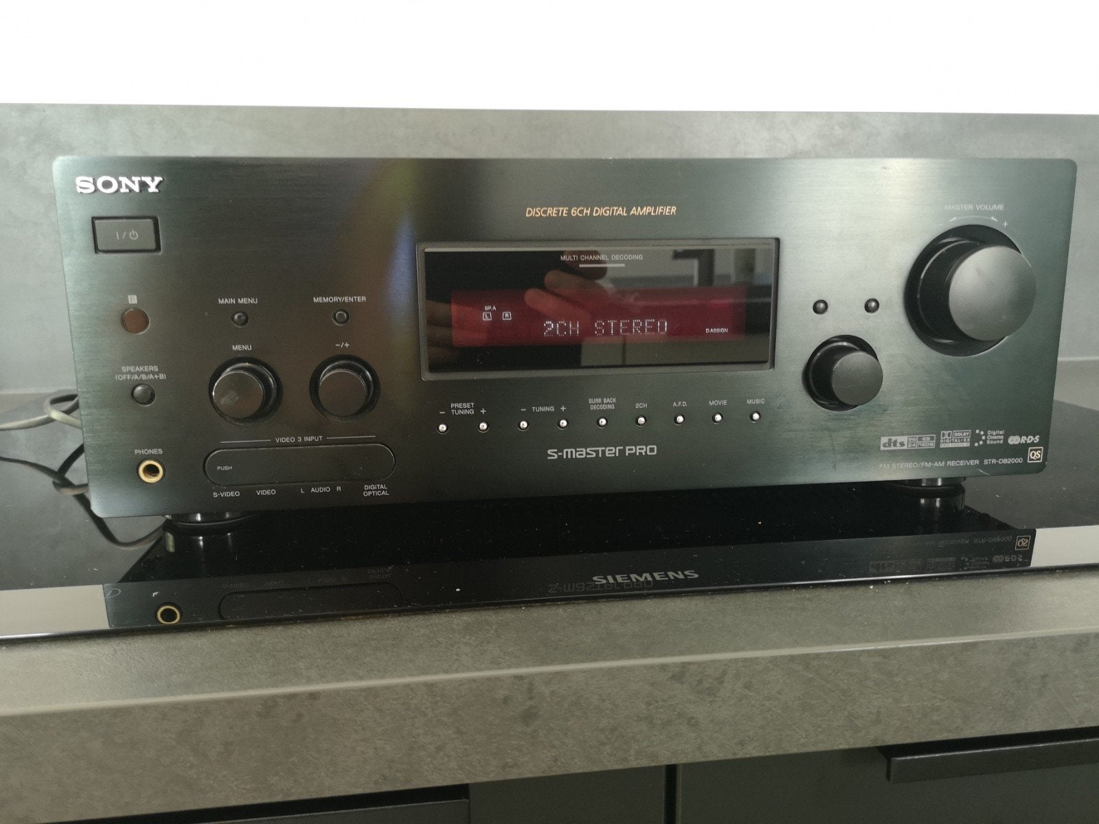 Sony Str-db2000 av receiver Versterker, Audio, Tv en Foto, Versterkers en Receivers, Ophalen of Verzenden, Zo goed als nieuw, 60 tot 120 watt