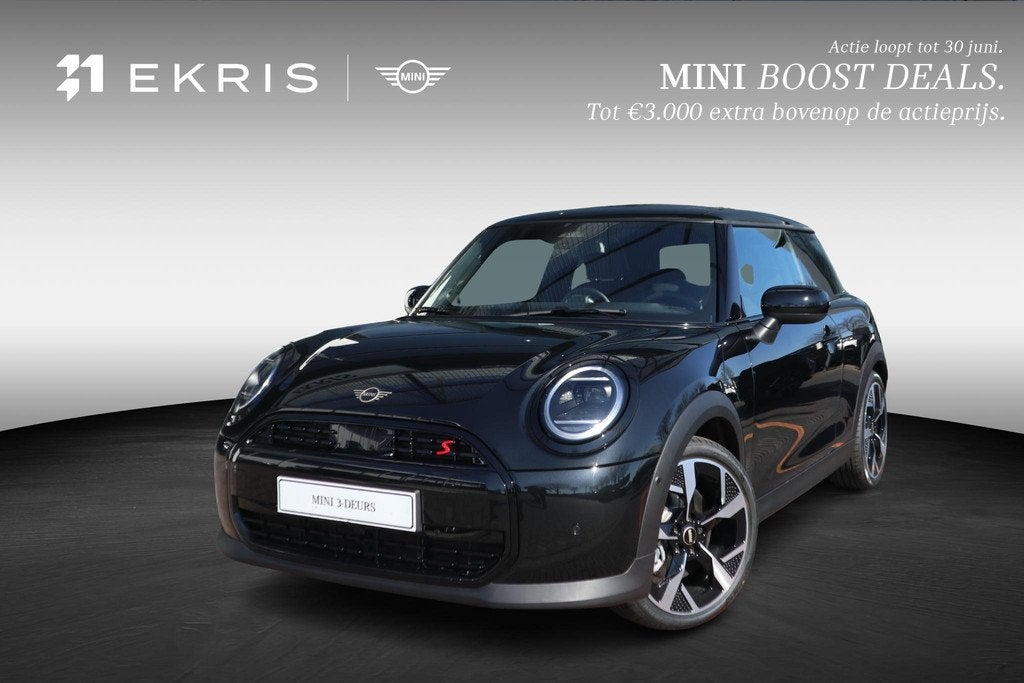 MINI 3-Deurs Cooper S Classic Trim | Pakket M, Auto's, Mini, 4 cilinders, Leder en Stof, Zwart, Bedrijf