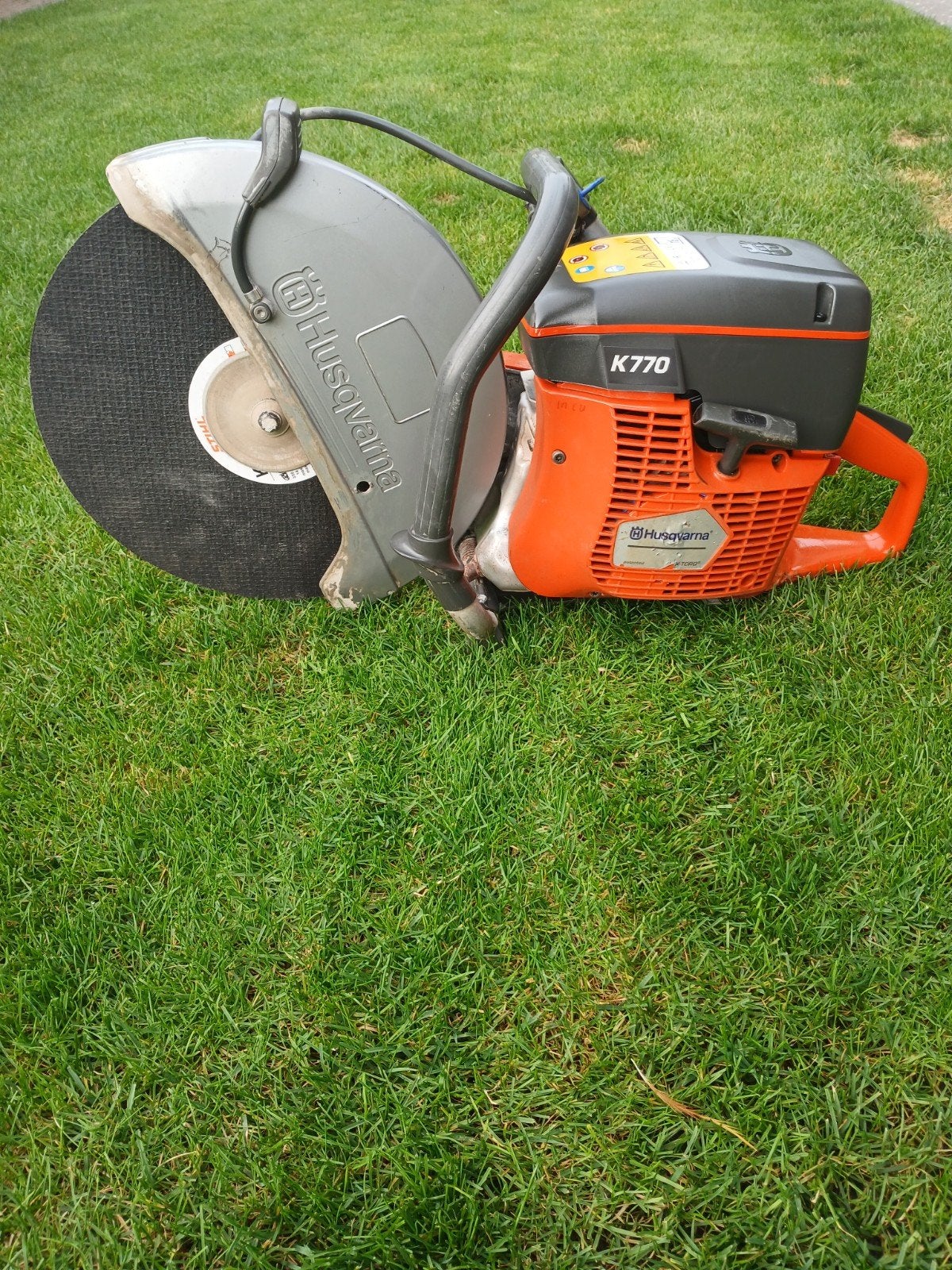 Husqvarna K770 Bandenzaag met 350 mm zaagblad, Ophalen of Verzenden, Gebruikt, Overige typen, Husqvarna