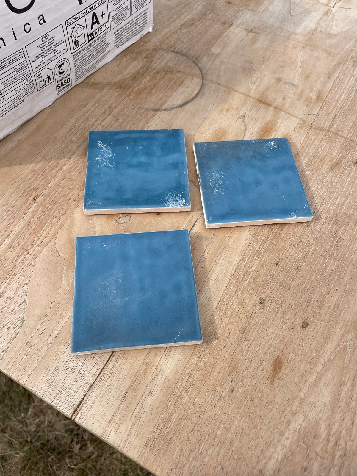 Cifre wandtegels donkerblauw glans 10x10, Doe-het-zelf en Verbouw, Tegels, Ophalen, Nieuw, Minder dan 20 cm, Minder dan 20 cm
