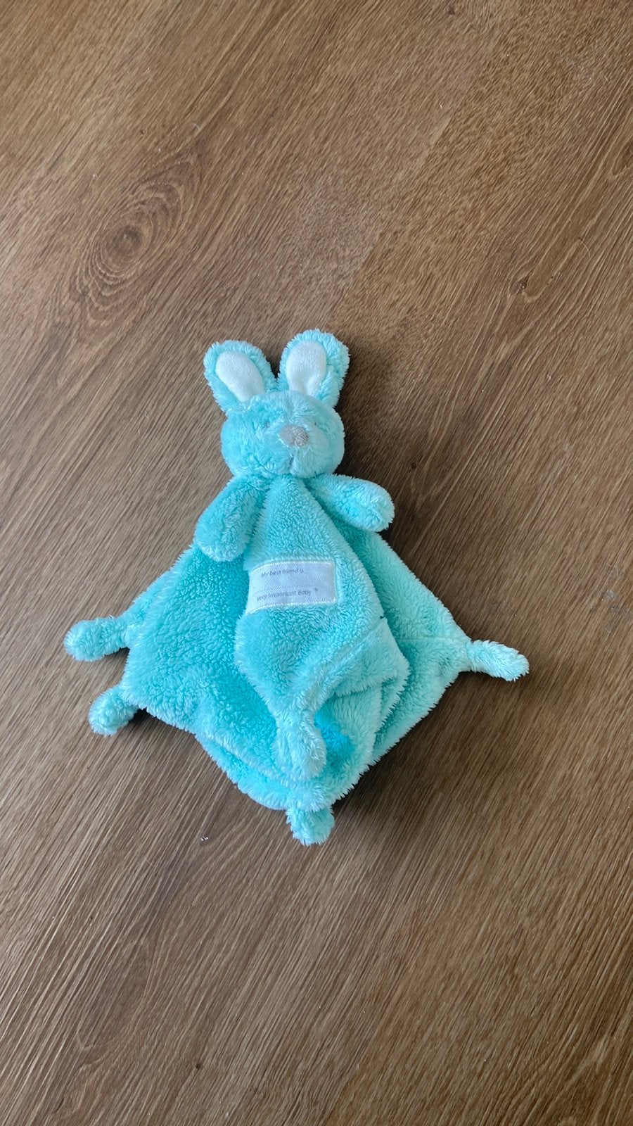 Vib knuffel doekje konijn mint groen, Ophalen of Verzenden, Gebruikt, Konijn