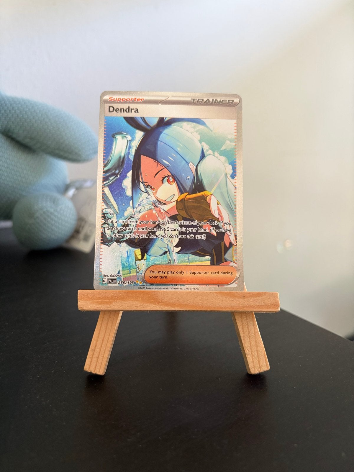 Pokémon Dendra Trainer (266/193) Paldea Evolved, Verzenden, Nieuw, Losse kaart, Foil
