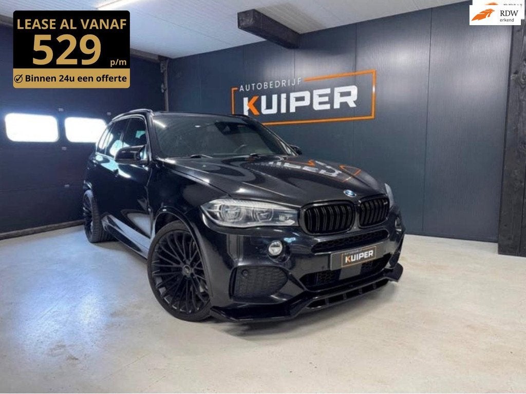 BMW X5 M50d Compleet M Pano Black edition, Auto's, 15 km/l, 2993 cc, Zwart, Leder