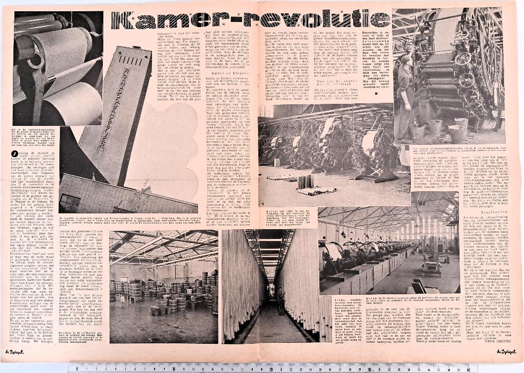 Amsterdam 1940; art.2 blz. over Rath & Doodeheefver behang, Verzenden, Voor 1940, Gebruikt, Overige onderwerpen