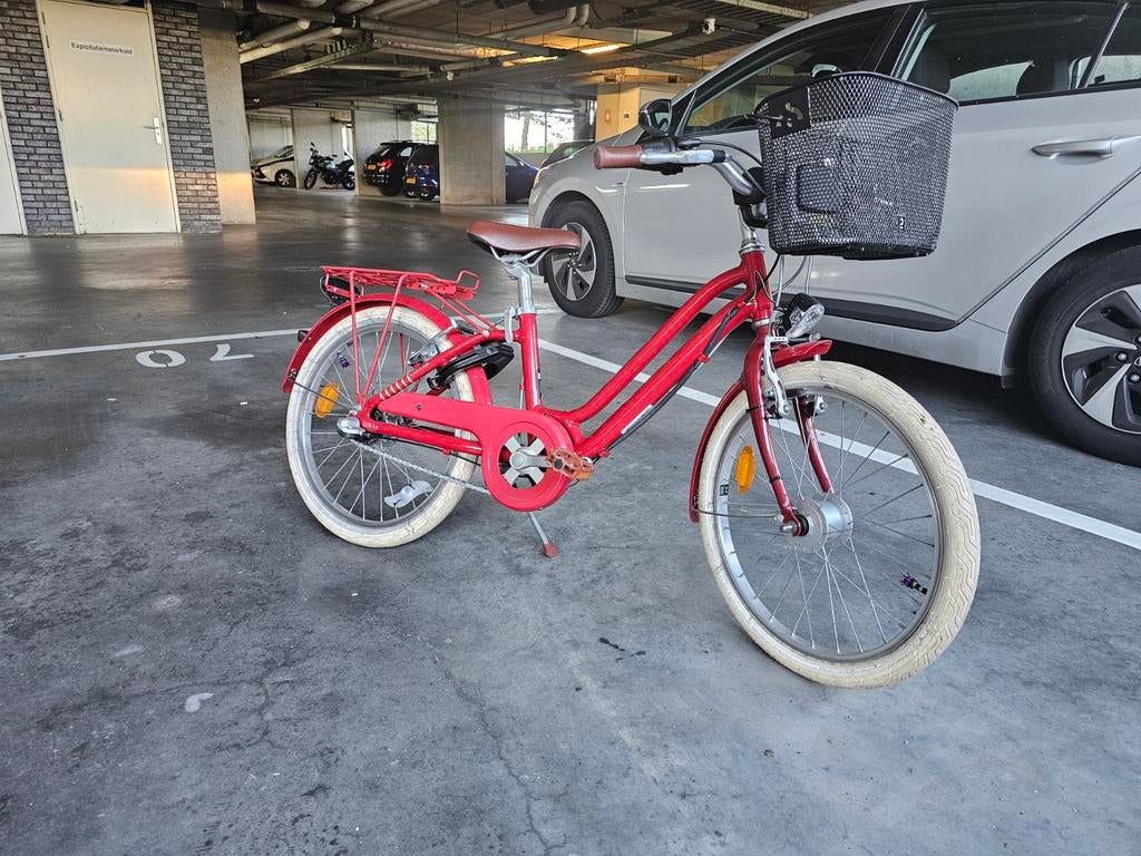 Zo goed als nieuwe meisjesfiets  20" velgen, Fietsen en Brommers, Fietsen | Meisjes, Zo goed als nieuw, 20 inch, Handrem, Velgrem