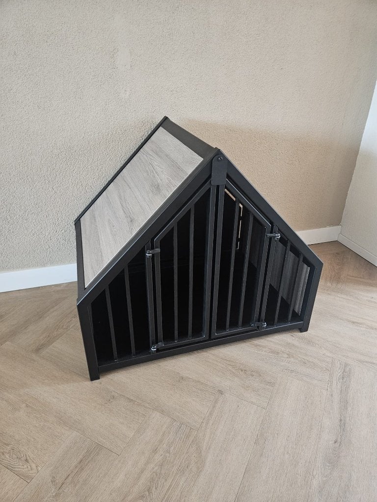 Woef hondenbench huisje maat S, Ophalen, Zo goed als nieuw