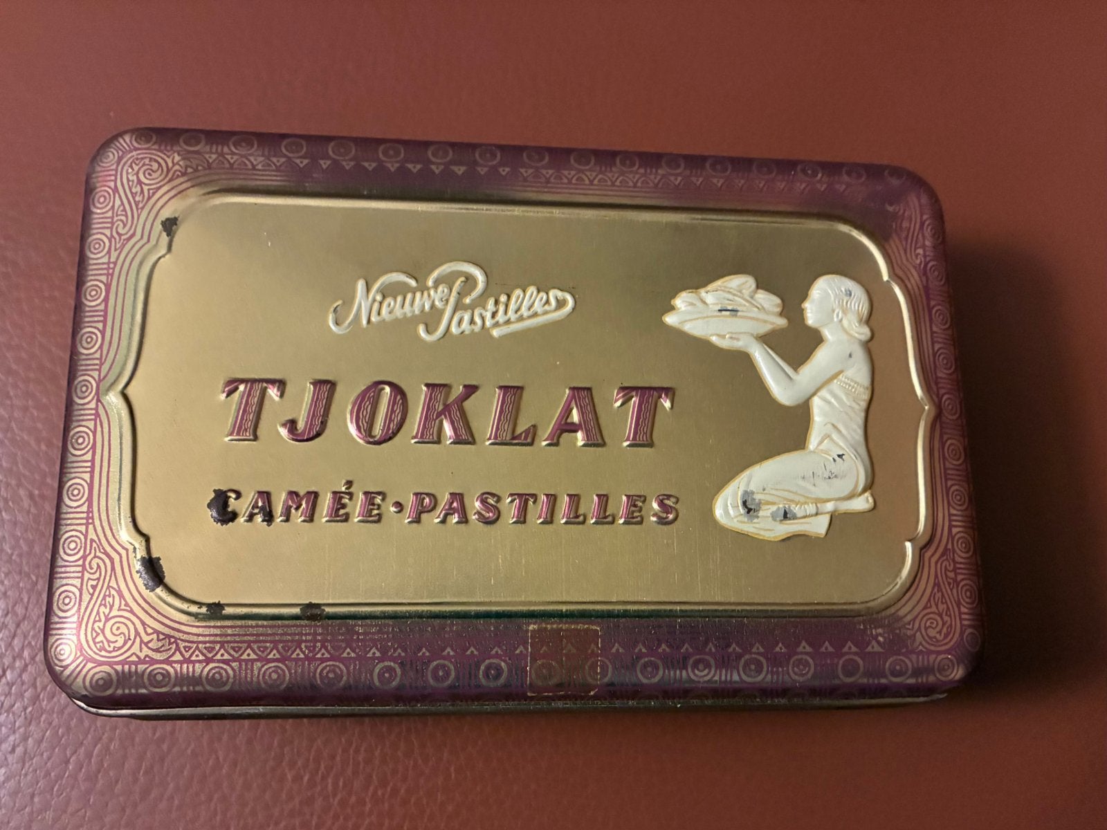 Tjoklat Camée Pastilles Vintage blik, Ophalen of Verzenden, Overige