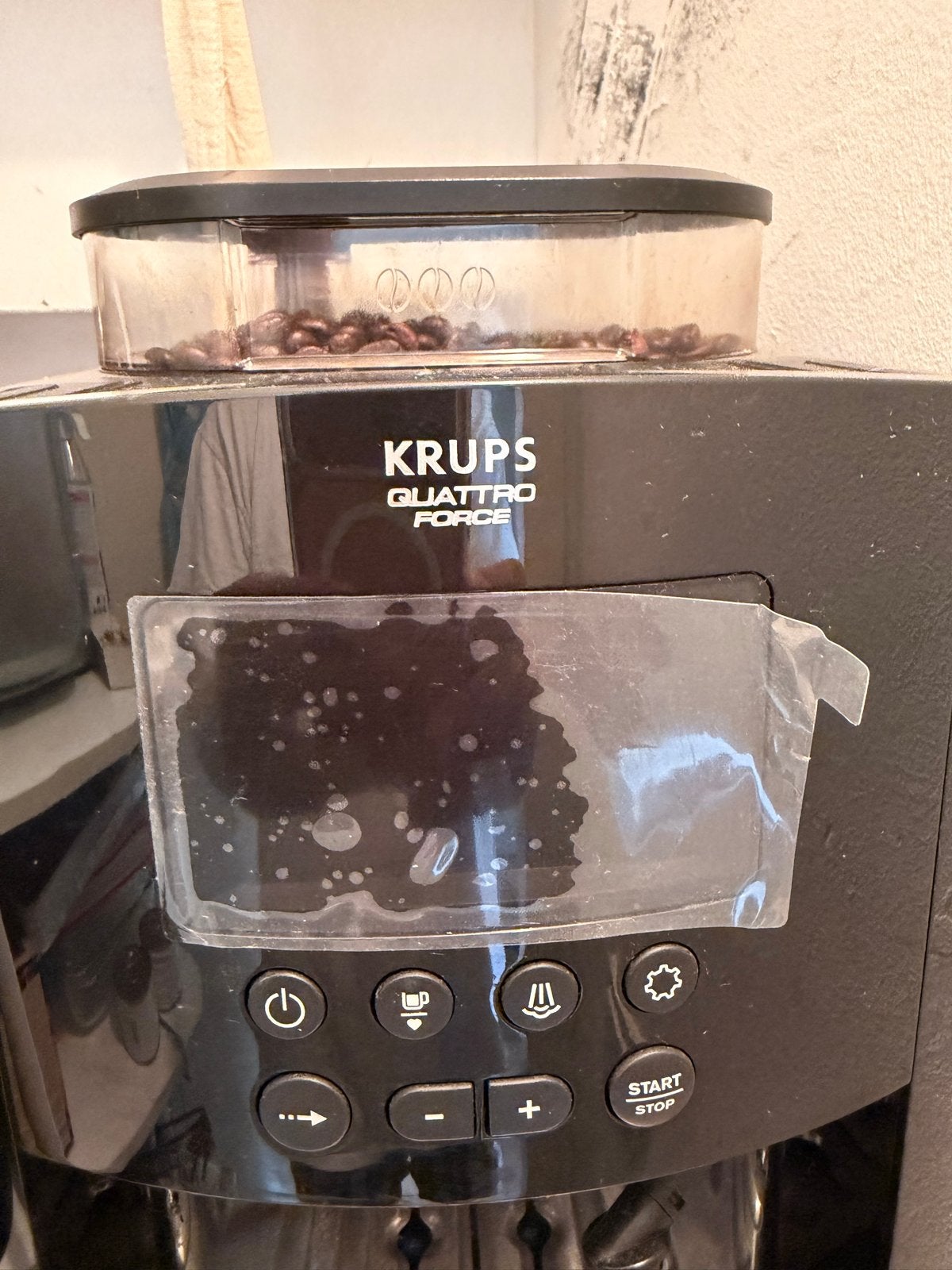 Krups Quattro Force Koffiemachine - Zo goed als nieuw, Ophalen, Koffiemachine, Koffiebonen, Zo goed als nieuw