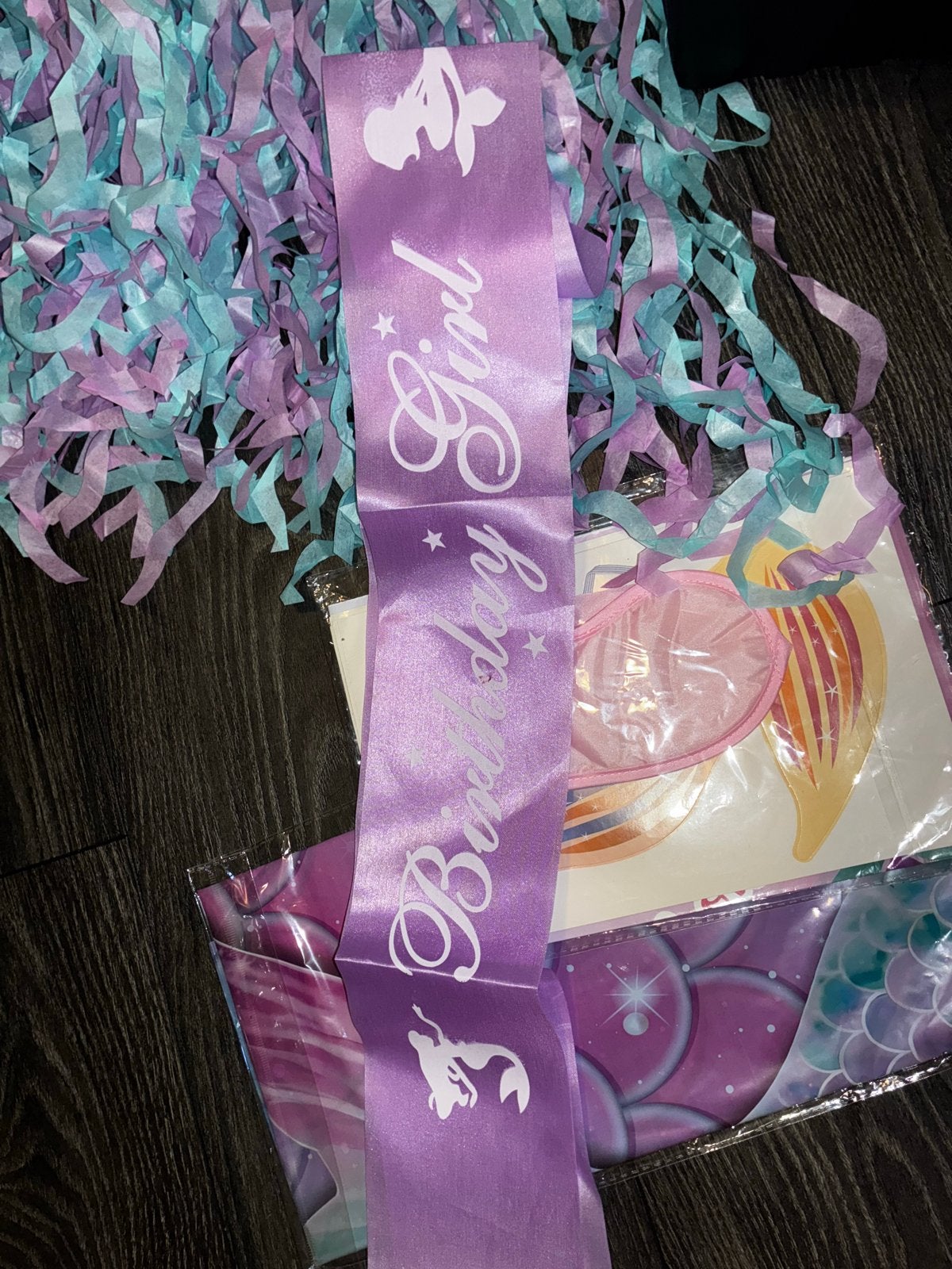 Zeemeerminnen kinderfeestje decoratie set, Ophalen of Verzenden, Nieuw, Versiering, Verjaardag