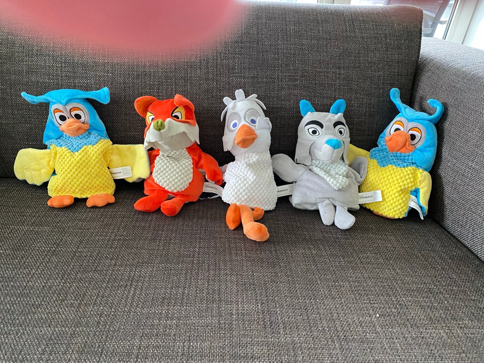 Fabeltjeskrant handpoppen set - Zo goed als nieuw, Overige merken, Overige karakters, Overige typen, Ophalen of Verzenden