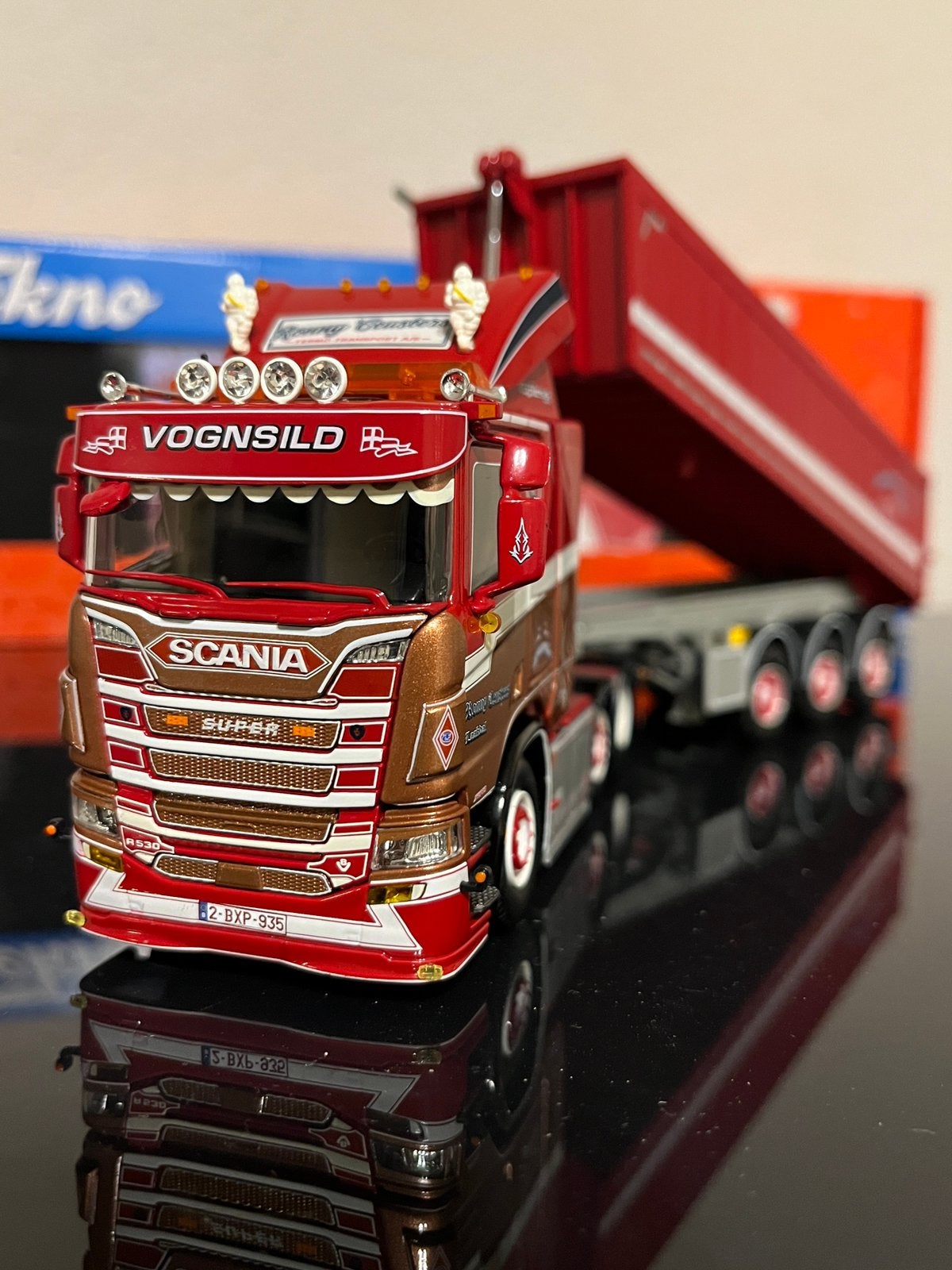 Tekno Scania V8 Ceusters  🇧🇪, Hobby en Vrije tijd, Modelauto's | 1:50, Ophalen of Verzenden, Nieuw, Bus of Vrachtwagen, Tekno