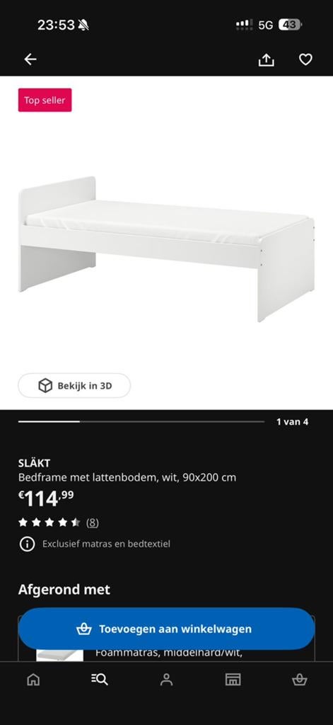Bedden frames 2 bed frames, Huis en Inrichting, Ophalen, 90 cm, Eenpersoons, Zo goed als nieuw