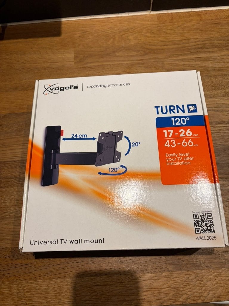Nieuwe Vogel’s Universal TV Mount Turn 120 17-26 inch, Ophalen of Verzenden, Nieuw
