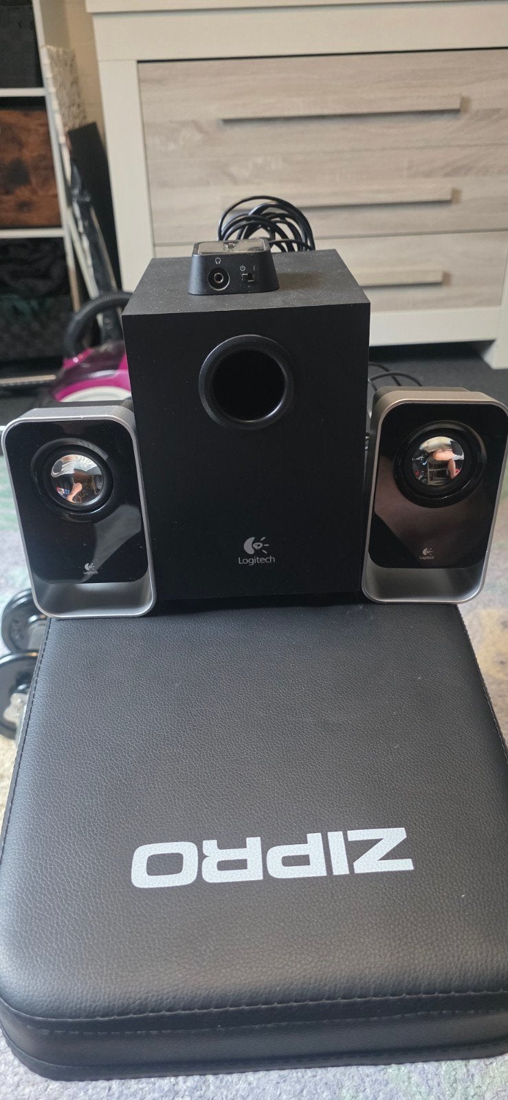 Logitech 2.1 Luidsprekerset met Subwoofer, Computers en Software, Pc speakers, Ophalen of Verzenden, Gebruikt, Audiokanaal 2.1