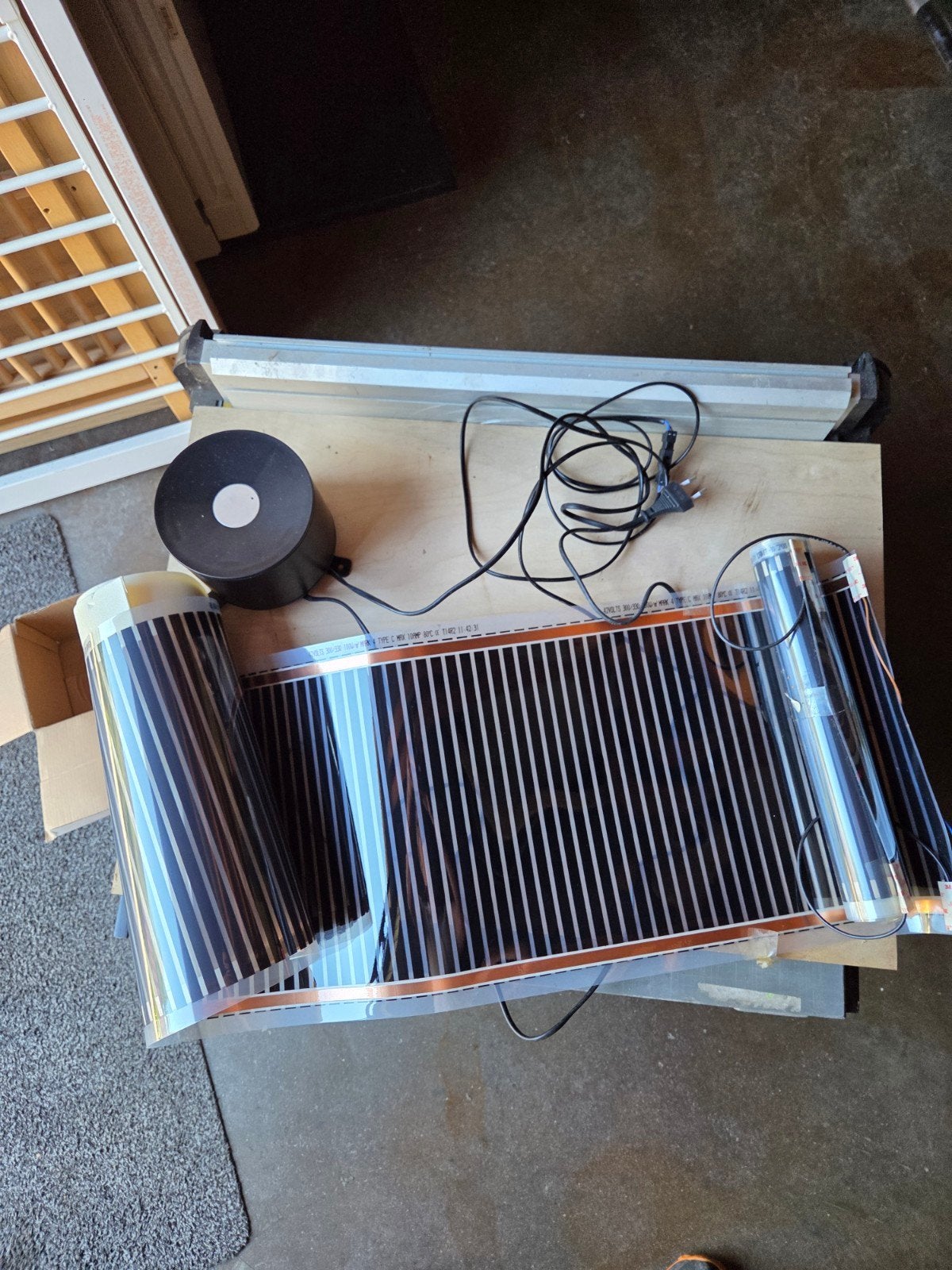 Vloerverwarming 2x 100x30cm 220V voor camper/caravan, Ophalen of Verzenden, Nieuw