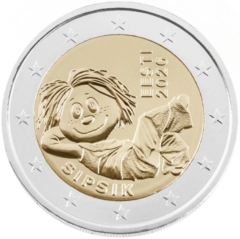 SPECIALE 2 EURO ESTLAND 2026 SIPSIK BIJ JOHN, Postzegels en Munten, Munten | Europa | Euromunten, Verzenden, Estland, 2 euro, Losse munt