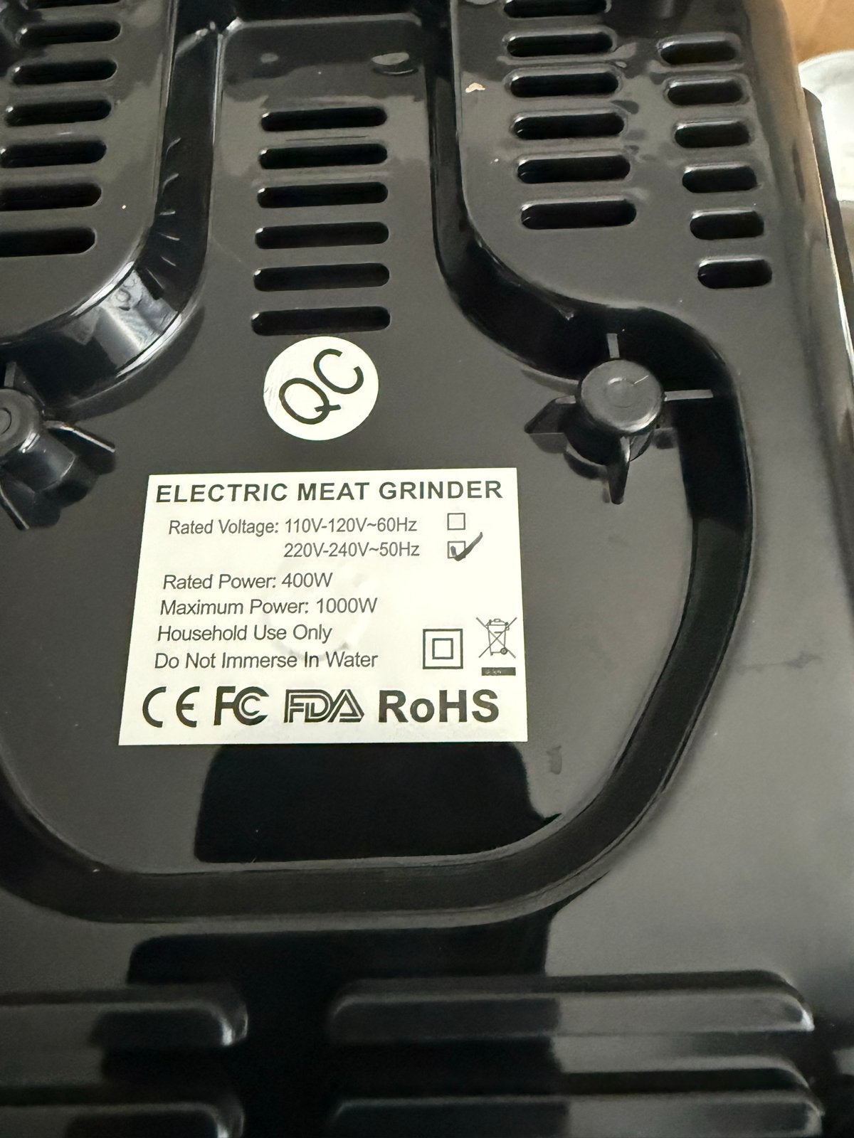 Elektrische Vleesmolen 1000W - gehakt molen worst maker, Minder dan 1 liter, Ophalen, Nieuw, 2 snelheden