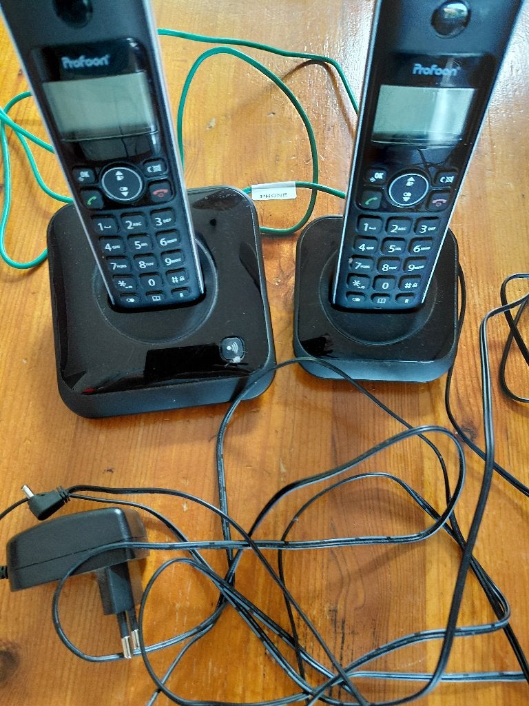 Huis telefoon, Ophalen of Verzenden, Gebruikt, 2 handsets, Stralingsarm