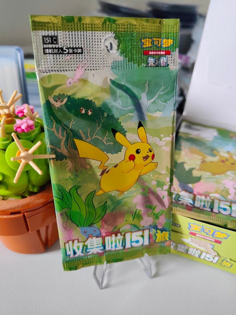 151 Booster Collect Journey Slim Booster box CN Pikachu, Ophalen of Verzenden, Nieuw, Booster, Foil