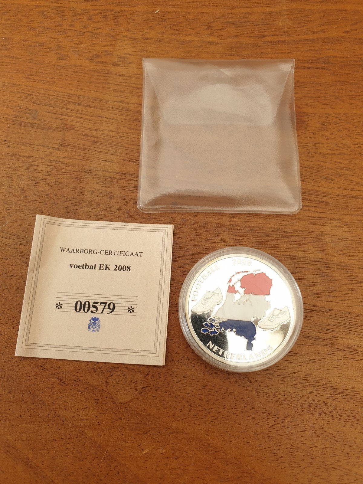 Penning EK voetbal 2008 (K6), Postzegels en Munten, Ophalen of Verzenden, Overige materialen
