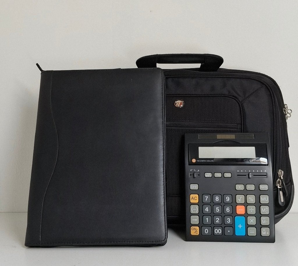 LapTop tas Calculator en A4 Schrijf Portfolio Conferentiemap, Ophalen of Verzenden, Zo goed als nieuw