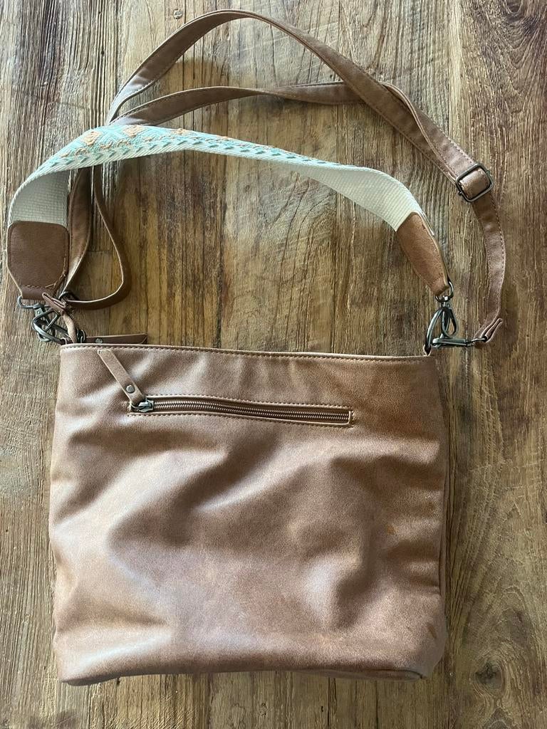 Handtas met rits, Sieraden, Tassen en Uiterlijk, Tassen | Damestassen, Ophalen of Verzenden, Zo goed als nieuw, Handtas