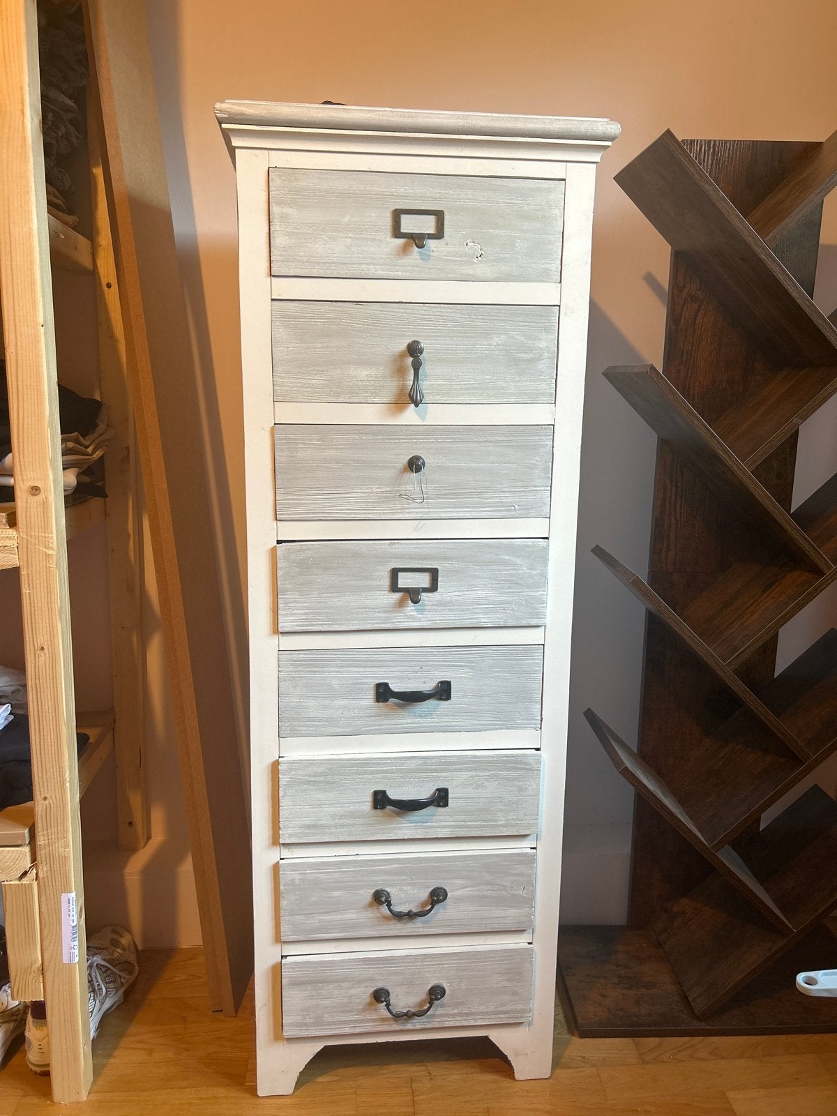 Smalle ladekast 126 cm hoog, 45 cm breed, Huis en Inrichting, Kasten | Ladekasten, Ophalen, Minder dan 50 cm, Gebruikt, 5 laden of meer