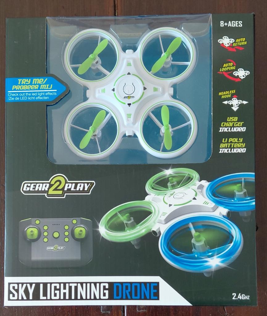Gear2Play Sky Lightning Drone met afstandsbediening, Overige merken, Nieuw, Minder dan 100 meter, Verlichting