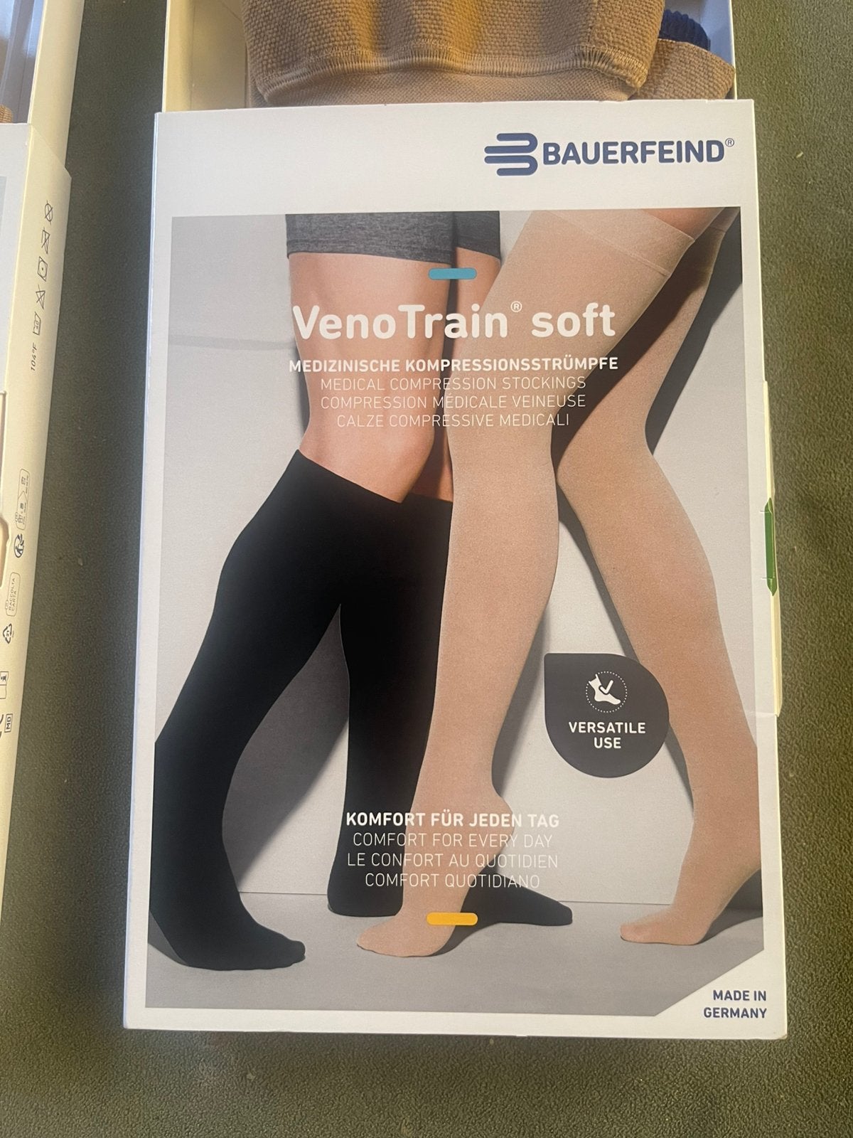 Steunkousen Bauerfeind 2 stuks Soft Ccl2 open teen, Beige, Overige typen, Nieuw, Ophalen of Verzenden