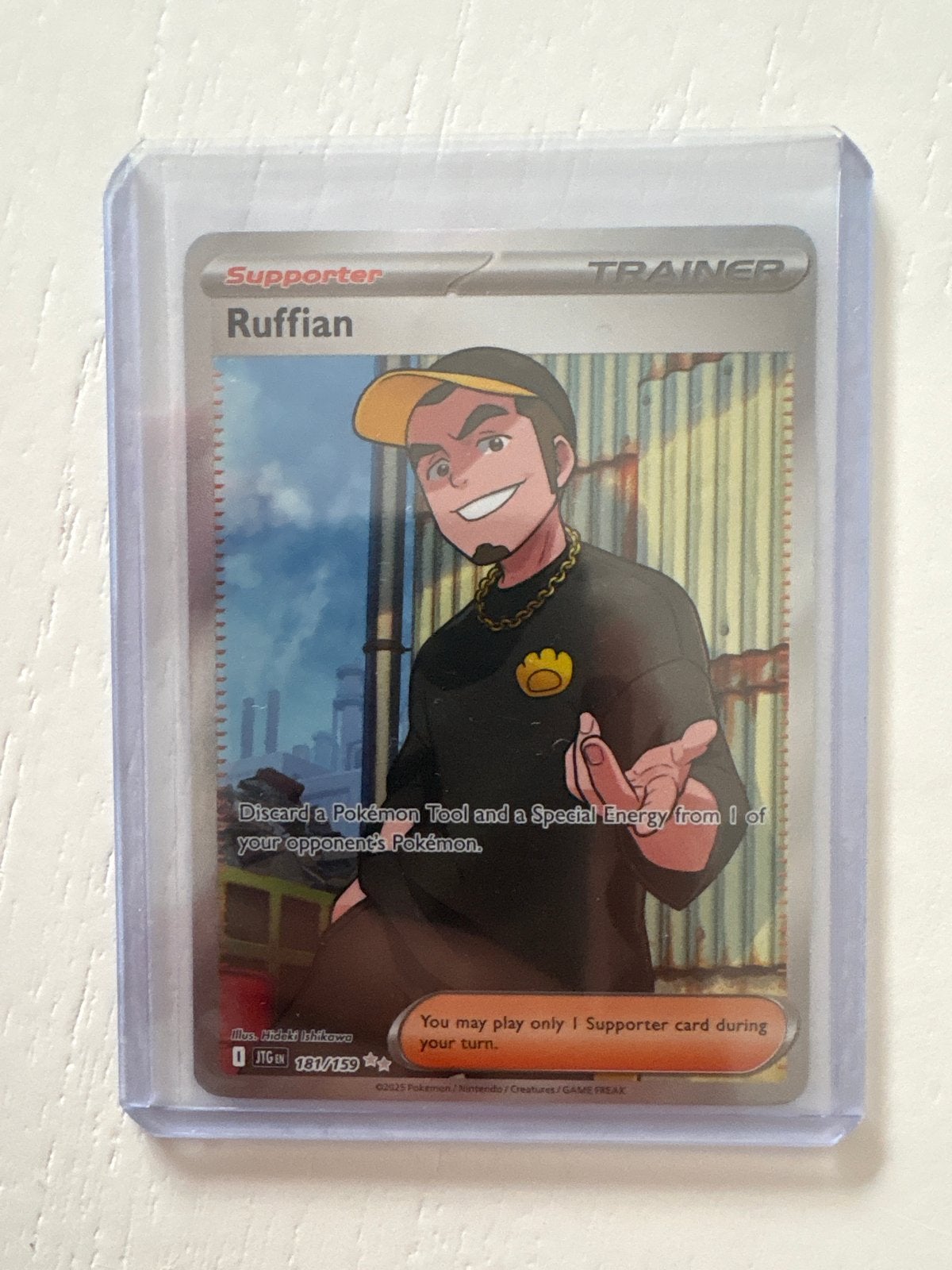 Pokémon TCG Ruffian Trainer Kaart 181/159, Ophalen of Verzenden, Zo goed als nieuw, Losse kaart