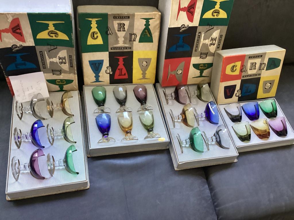 Carnaval glas .Max Verboeket 1956, Ophalen of Verzenden
