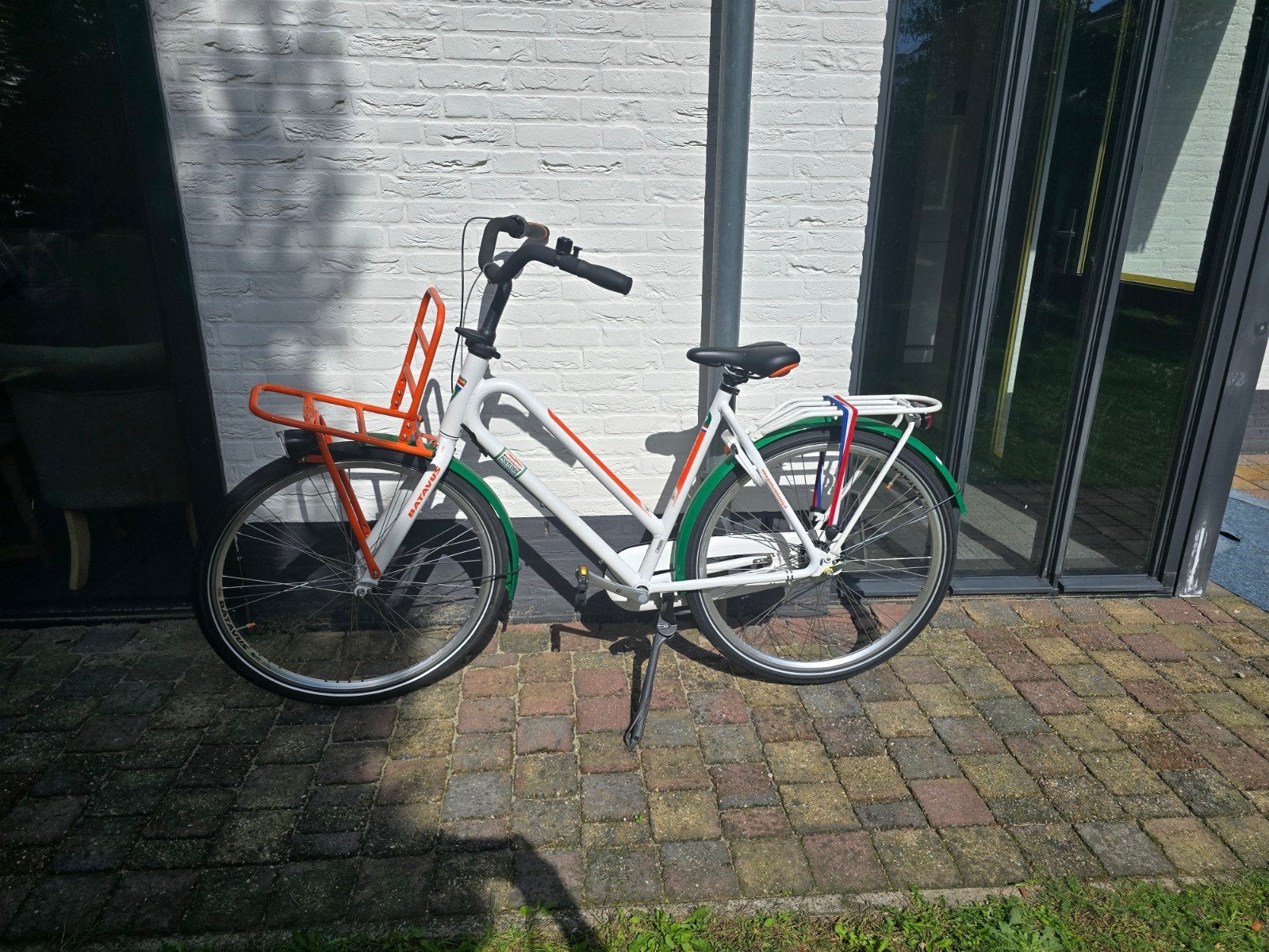 Batavus Transportfiets - Wit/Oranje/Groen, Ophalen, 53 tot 56 cm, Versnellingen, Batavus