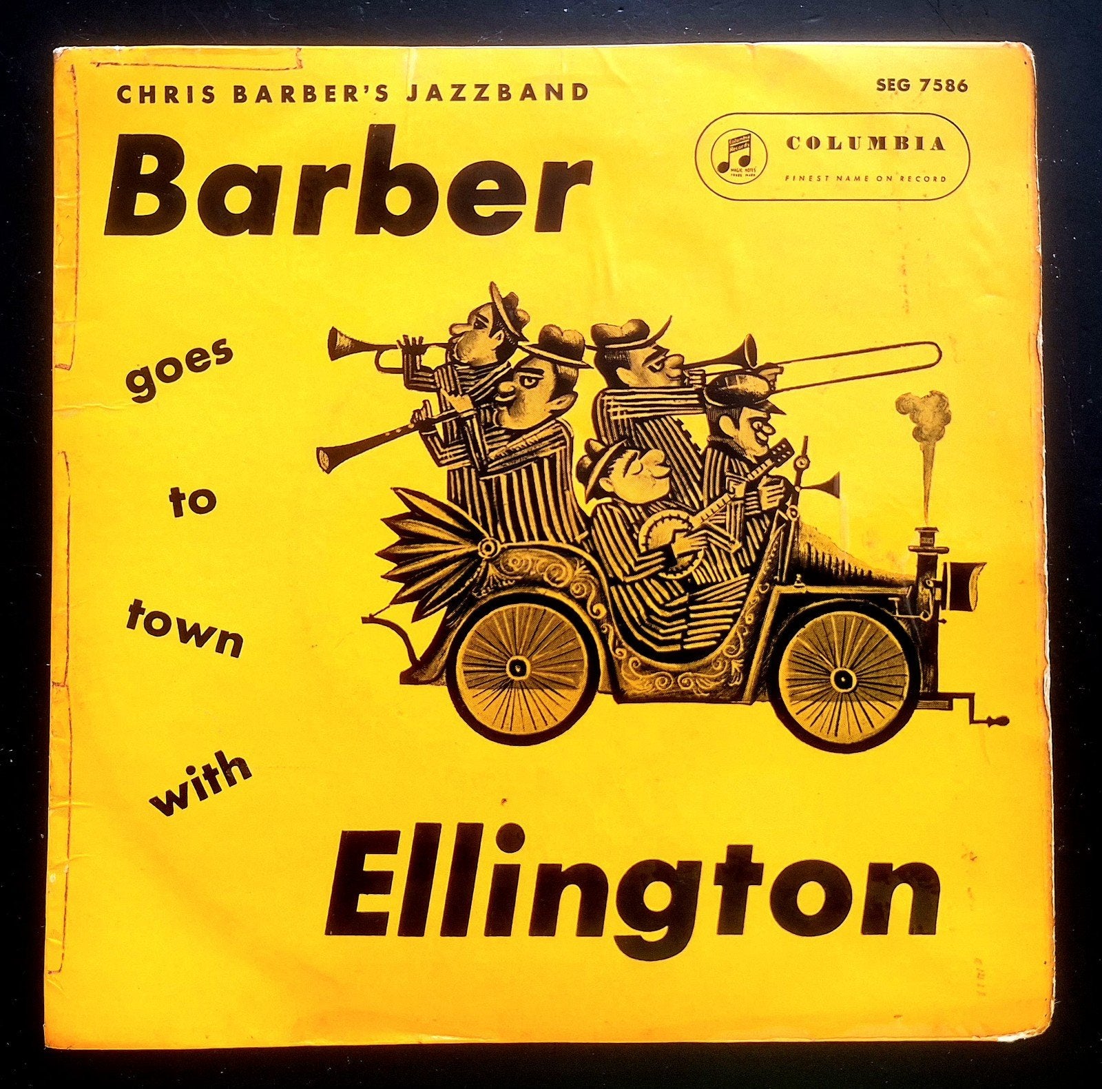 7"-EP/SINGLE  CHRIS BARBER - Barber Goes With Ellington, Ophalen of Verzenden, Gebruikt