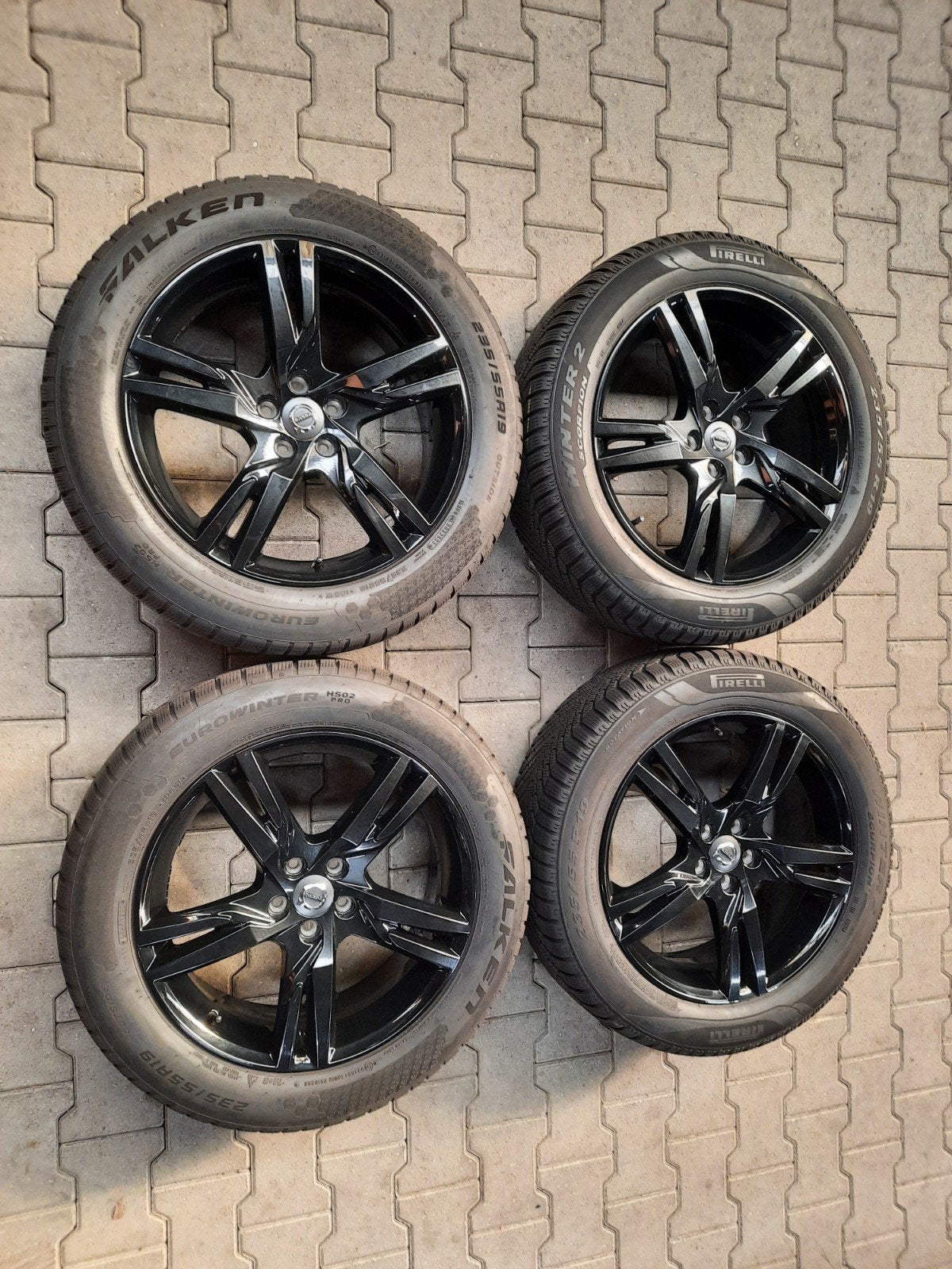 19 inch velgen 5×108 OEM VOLVO XC60 XC40 FORD KUGA WINTERSET, 19 inch, Gebruikt, Banden en Velgen, 235 mm