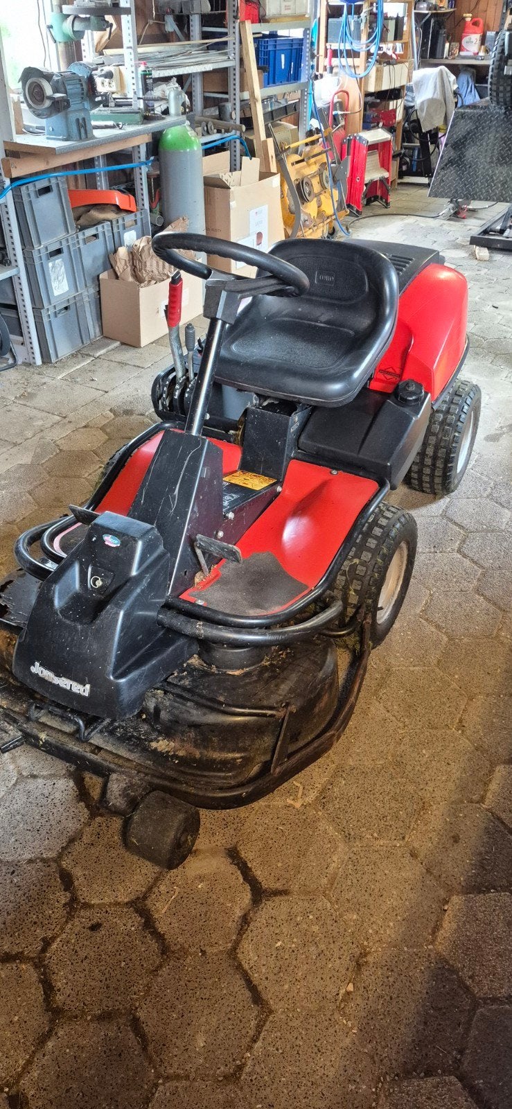 Jonsered FR 2111 zitmaaier werkt goed, slecht maaidek., Ophalen, Gebruikt, Versnellingen, 50 cm of meer