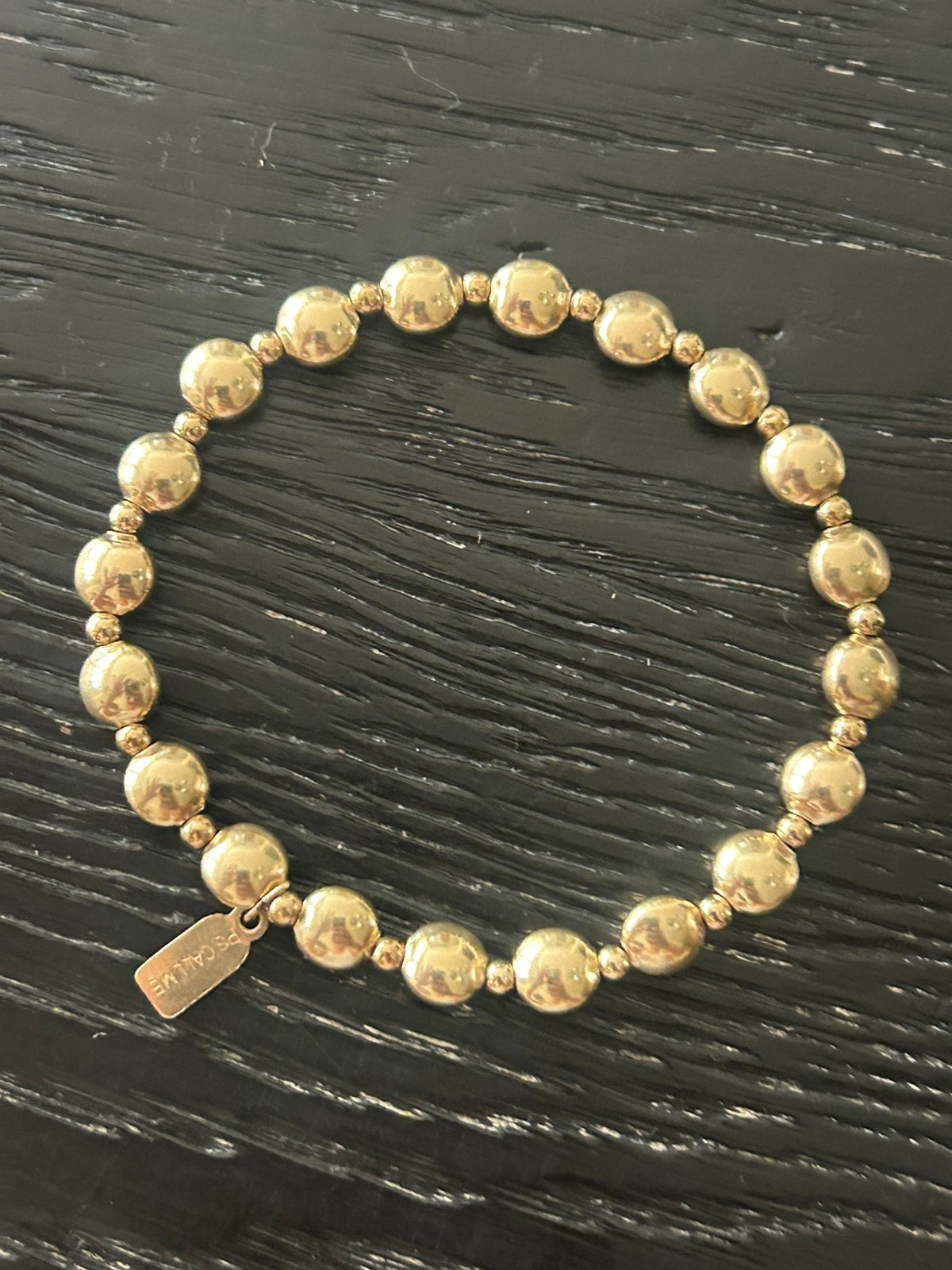 Zgan PScallme basic flat 7mm mix 3 mm/18 cm, Sieraden, Tassen en Uiterlijk, Ophalen of Verzenden, Zo goed als nieuw, Goud