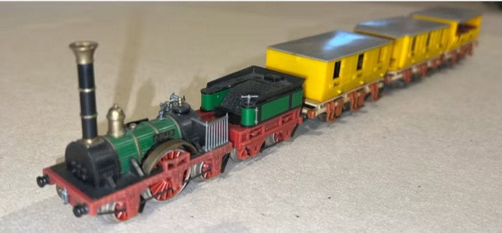 Trix 4-Delige set Adler met 3 rijtuigen, Treinset, Gelijkstroom, Trix, Analoog