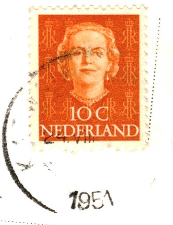 940180	Katwijk aan Zee	Oorlogsmonument	1951	Gelopen, Ophalen of Verzenden, 1940 tot 1960, Gelopen, Zuid-Holland