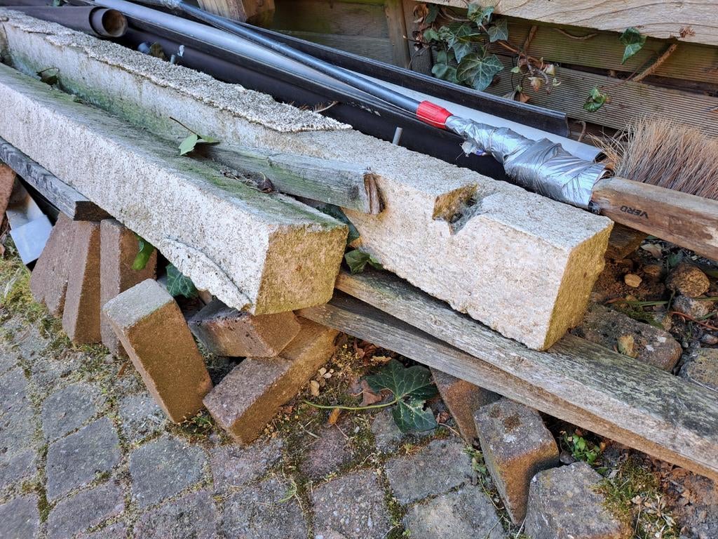 Te koop lateien gebruikt, Doe-het-zelf en Verbouw, Metselstenen, Ophalen